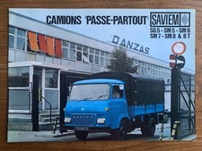 Brochure SAVIEM RENAULT camion