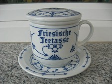 TASSE à INFUSION PORCELAINE   DESSINS BLEUS