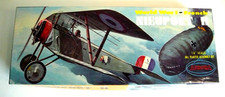 RARE KIT AURORA  1956 NIEUPORT II  WW1  SCALE 1/4"   BON ÉTAT  COMPLET  27x10cm