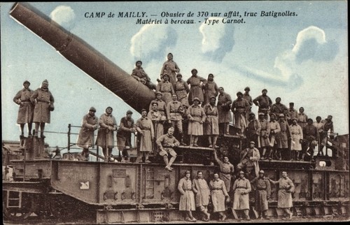 Postcard mailly camp aube - camp,