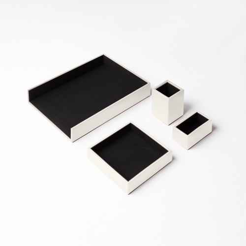 Set bureau cuir véritable - de,