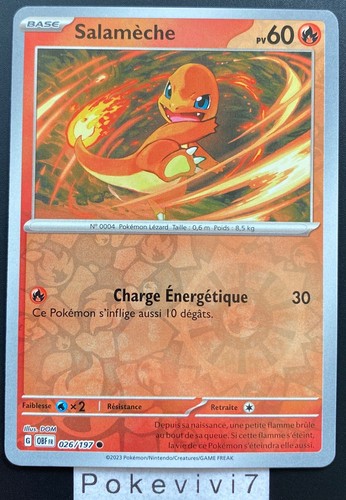 Carte pokemon salameche - carte,