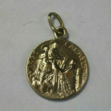BIJOU MEDAILLE RELIGIEUSE ANCIENNE / PENDENTIF VIRGO CARMELI