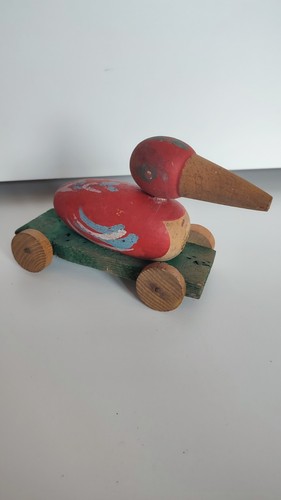 Ancien jouet bois animal - jouet,