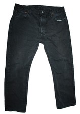 Jeans Levi’s 501 hommes W36 L30 Regular Straight noir denim