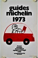 Affiche GUIDES MICHELIN 1973 - 30x46 cm