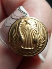 N14H  bouton d'uniforme tw&w Paris ancien aviation doré 16mm armée de l'air 