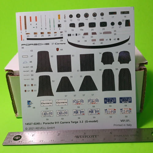 Decal sheet 1984 porsche - 1984,