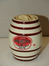 JOLI ANCIEN POT MOUTARDE CERAMIQUE SARREGUEMINES DESSAUX Fils & SON COUVERCLE 