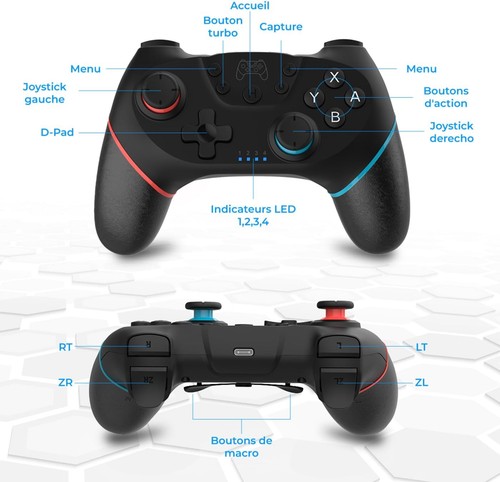 Manette sans fil bluetooth - fil,