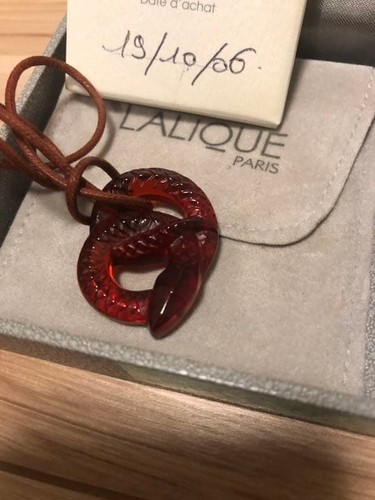 Lalique serpent design cristal