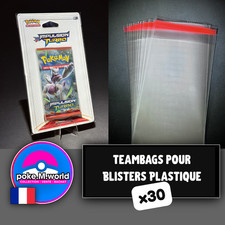 TCG - 30x Pochettes de Protection Team Bags pour Boosters sous Blister plastique