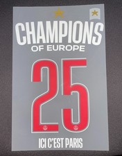 Flocage CHAMPIONS PSG PARIS 2025 2026 HOME UCL - Nameset Patch