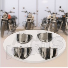 CONVIENT POUR ROYAL ENFIELD BULLET - VISIÈRE CLIGNOTANTE CLIGNOTANTE POLIE PE...