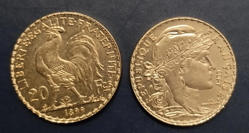 Piece francs marianne20 - 1,