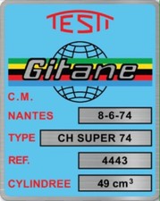 Autocollant Gitane Testi