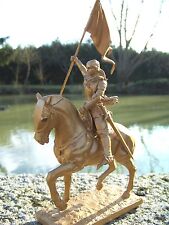 RE0057   JEANNE  D ARC  CHEVAL    FIGURINE   STATUETTE  MEDIEVAL FIGURINE  ROUEN