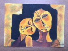 OSWALDO GUAYASAMIN Dessin sur papier (fait main) signé et estampillé techniqu...