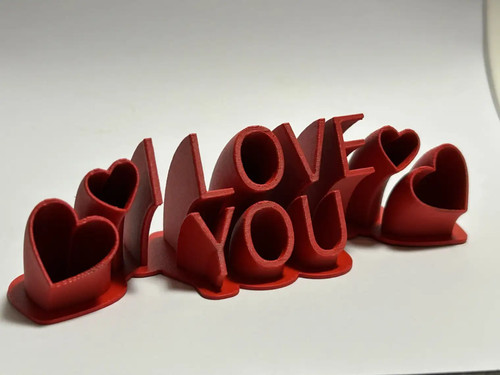 Love you sign printed - you, 3d