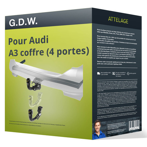 Attelage pour audi coffre - pour,