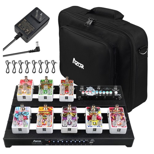 Azor guitar pedalboard with - guitar,