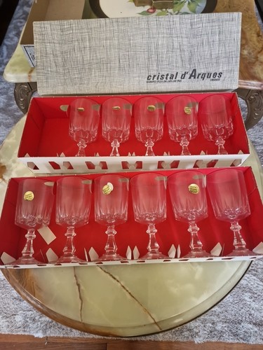 Boite verres cristal - verres,