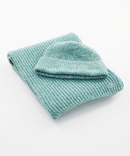 Bonnet écharpe lacoste - bonnet,