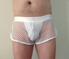 Short maille blanc homme taille M