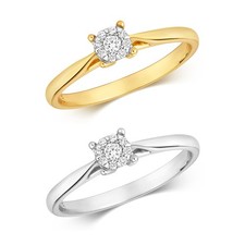 Bague Solitaire Femme Or