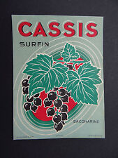 Ancienne étiquette CASSIS