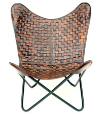 Chaise longue pliable cuir - chaise,