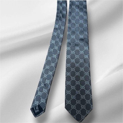 Cravate gucci motif gris - gucci, gg