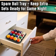 Plateau de rangement pour boules de billard, pour bar, maison, salles jeux