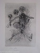 DADO RARE GRAVURE ORIGINALE DE 1992 1e ÉTAT SIGNÉE AU CRAYON HANDSIGNED ETCHING