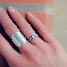Bague  solitaire zirconium