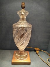  Lampe en Cristal et Laiton