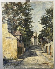 Huile sur toile ancienne