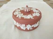 ANCIENNE BOÎTE A BIJOUX PORCELAINE DE WEDGWOOD GRAPPE DE RAISIN