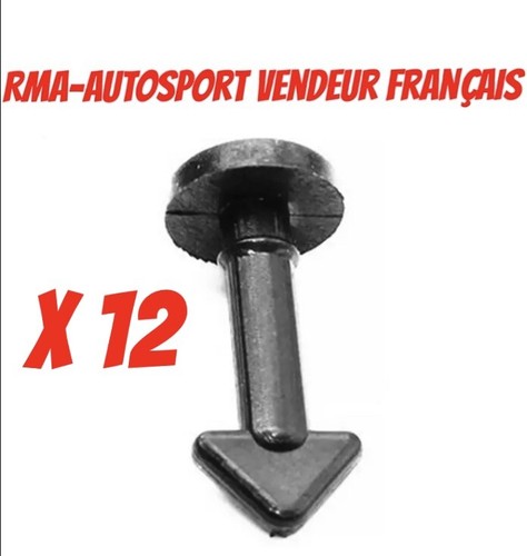 Clips fixation cache moteur - 12,