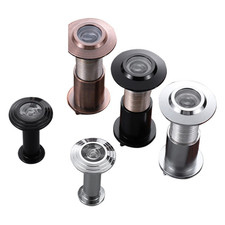 Viseur de porte coupe-feu 1426 mm objectif grand angle antivol porte argent noir