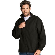 Polaire - Veste polaire homme zippée chaude - Poches latérales – noir