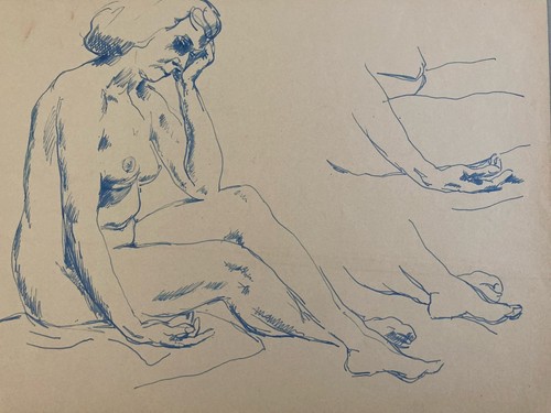 Très beau dessin lavis - très,