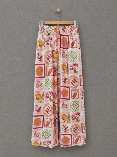 Pantalon fluide palazzo - pantalon,