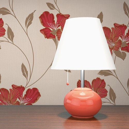 Papier peint fleurs 3732 - peint,