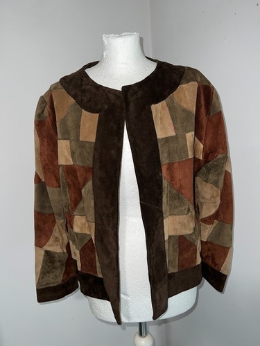 Veste blouson vintage daim - vintage,