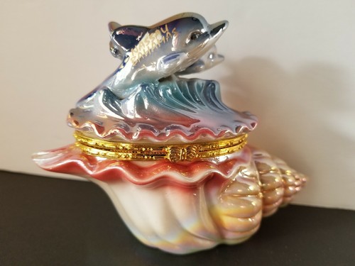 Vintage lusterware dolphin - lusterware,