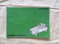 CITROËN 2CV 4 et 2CV 6 - notice d'emploi - 1973
