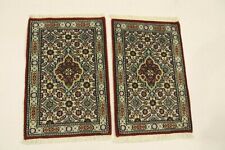 2 X Tissé à la main Tapis d'orient Moud Auto Tapis de sol( 60 40 CM) Neuf Top