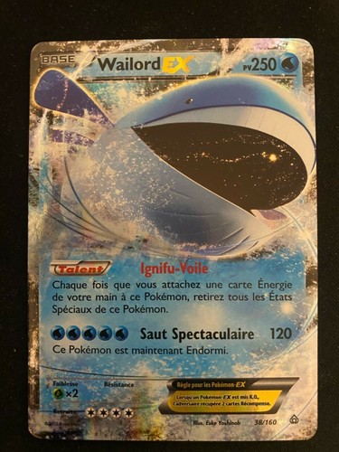 Carte pokemon wailord - carte, ex