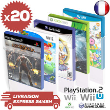 20 Boitiers de Protection Crystal box Playstation 2 Wii Game Cube PS2 0,3mm